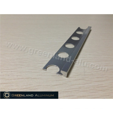 Aluminio Brillante Plata Recta Bordillo Trim